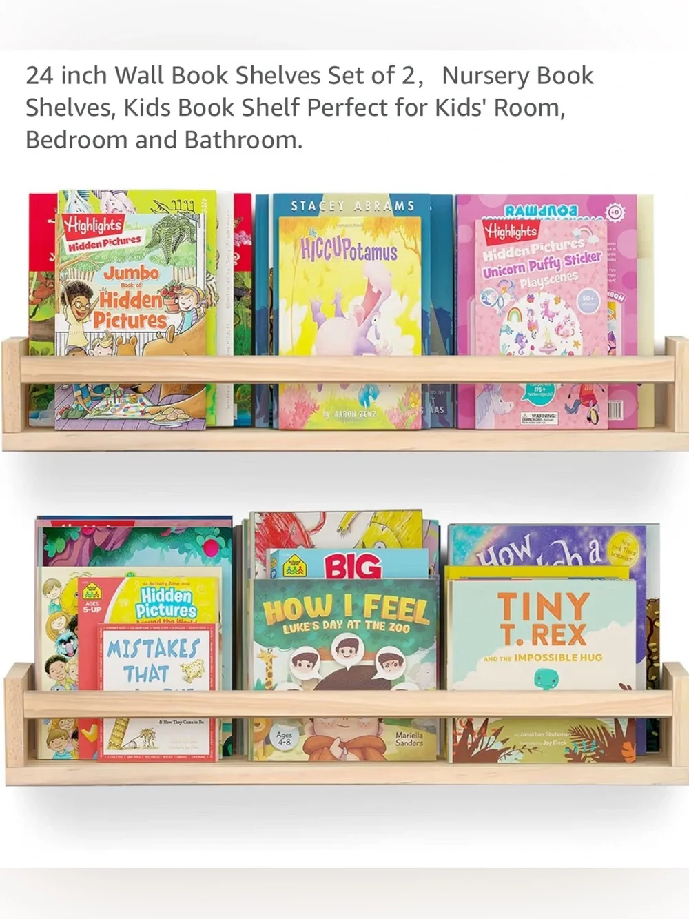 (2) 24 inch floating shelves
